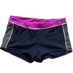 Y2K Low rise Micro mini Womens Swim/ Workout Shorts  Colorblock Boy Short